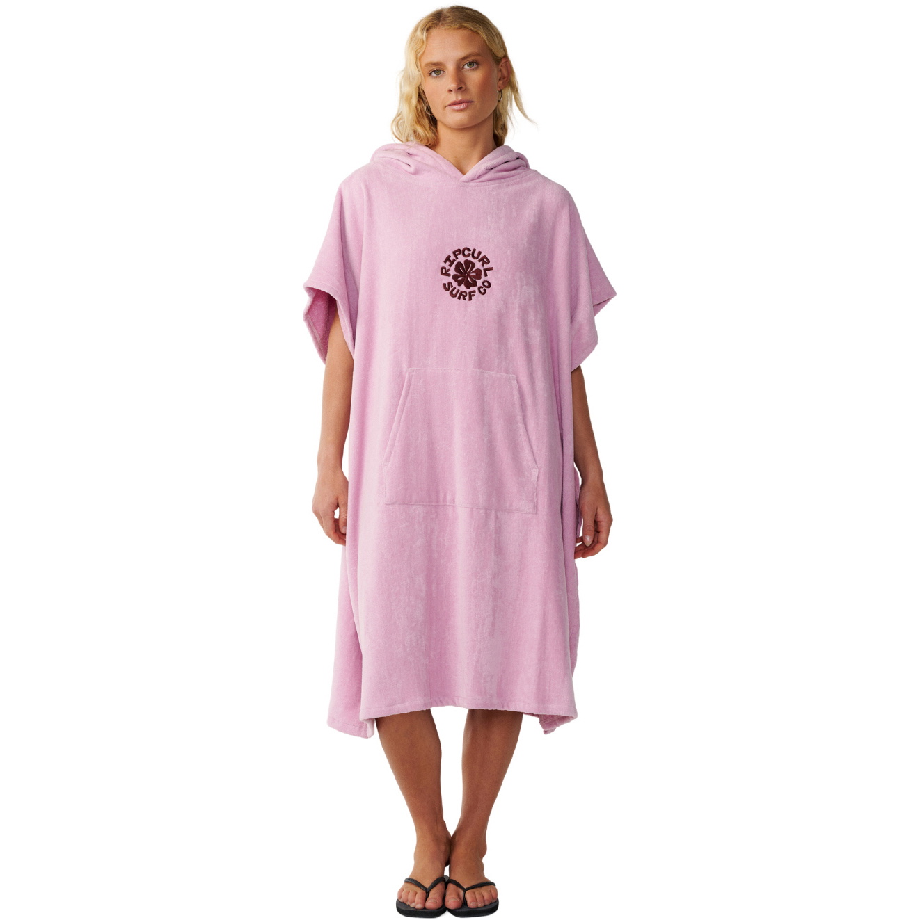 2026 Rip Curl Womens Icon Hooded Towel 17OWTO - Mauve